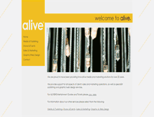 Tablet Screenshot of alive.co.uk